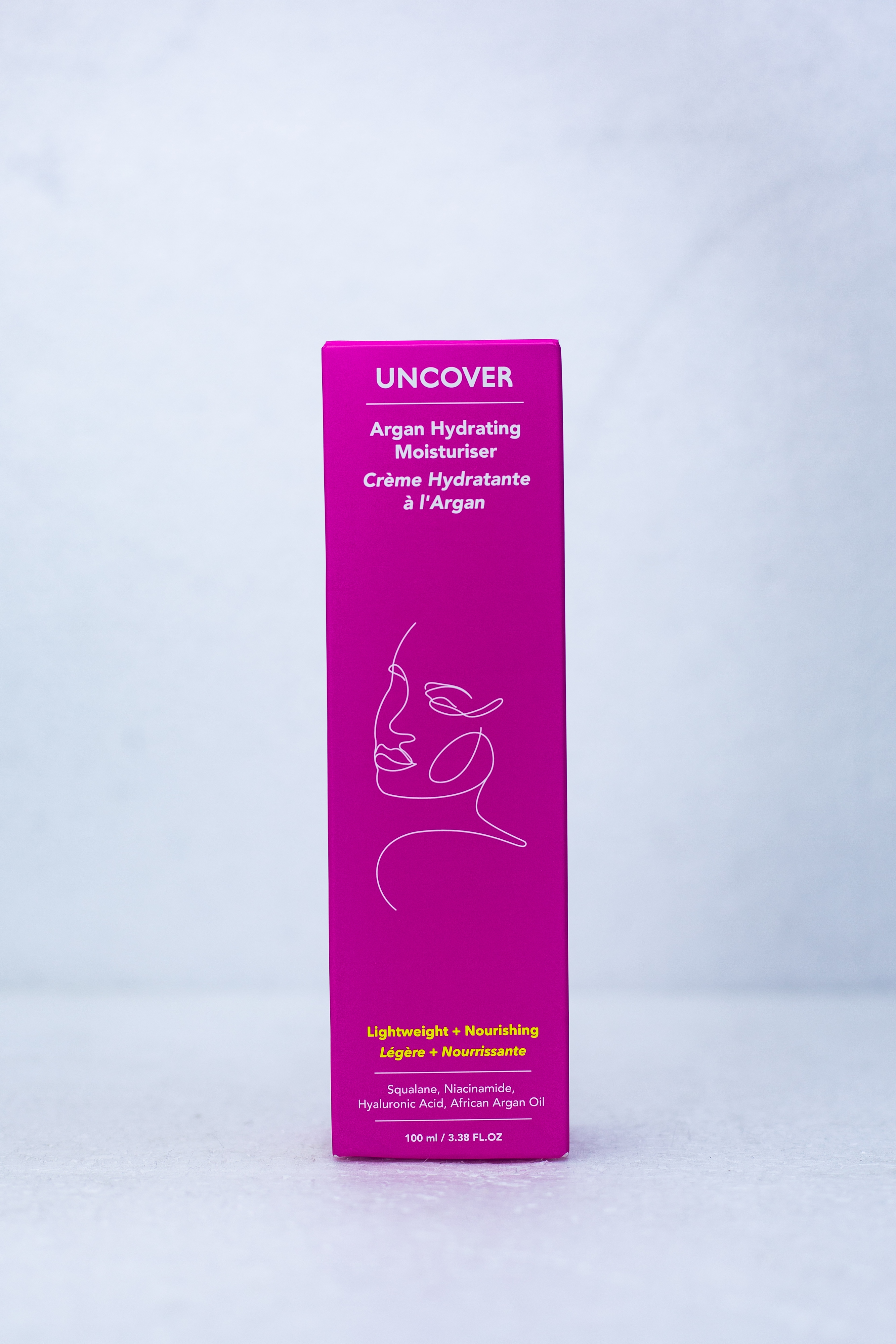 UNCOVER ARGAN HYDRATING MOISTURISER 100ML main view