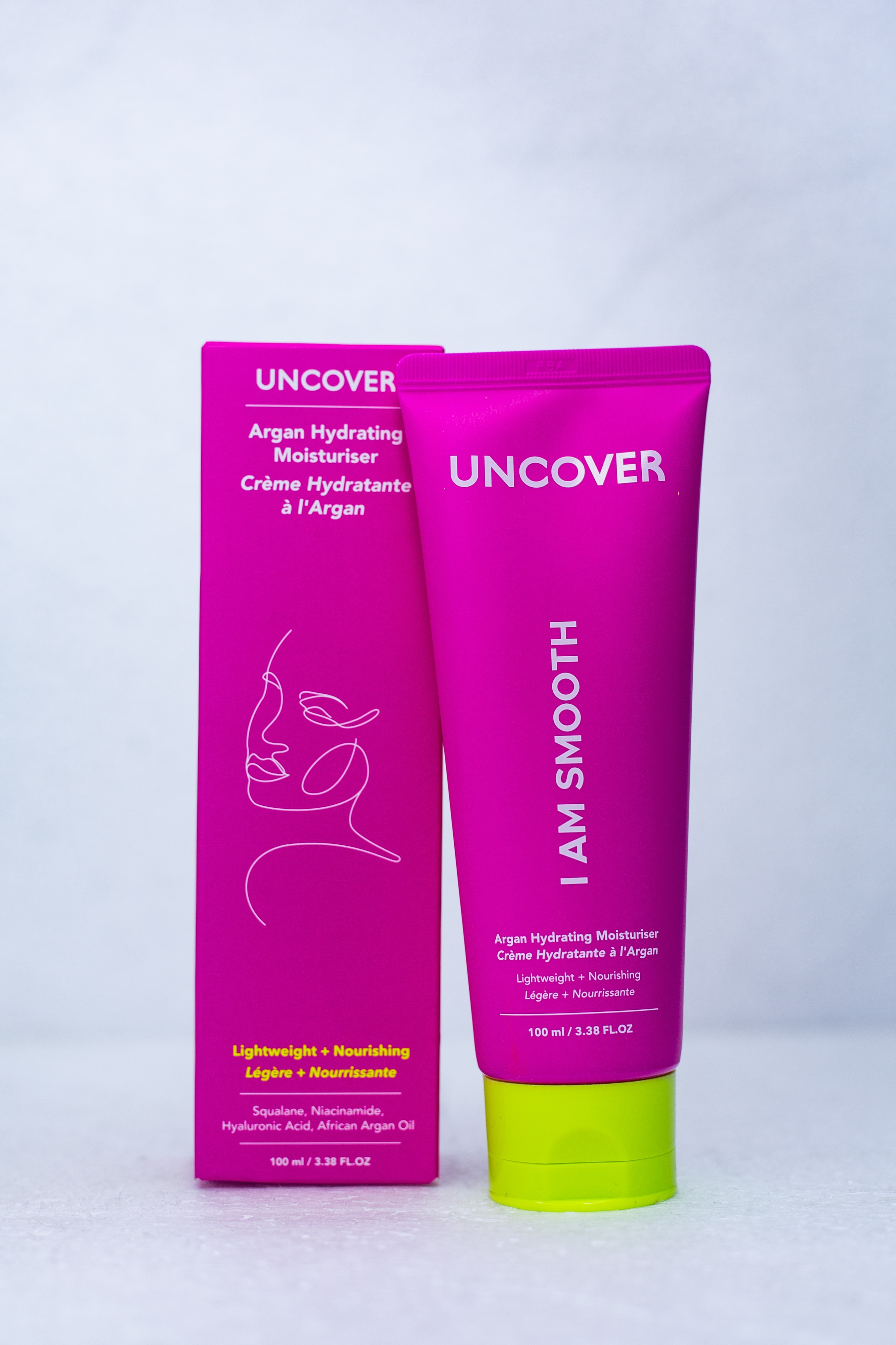 UNCOVER ARGAN HYDRATING MOISTURISER 100ML view 2