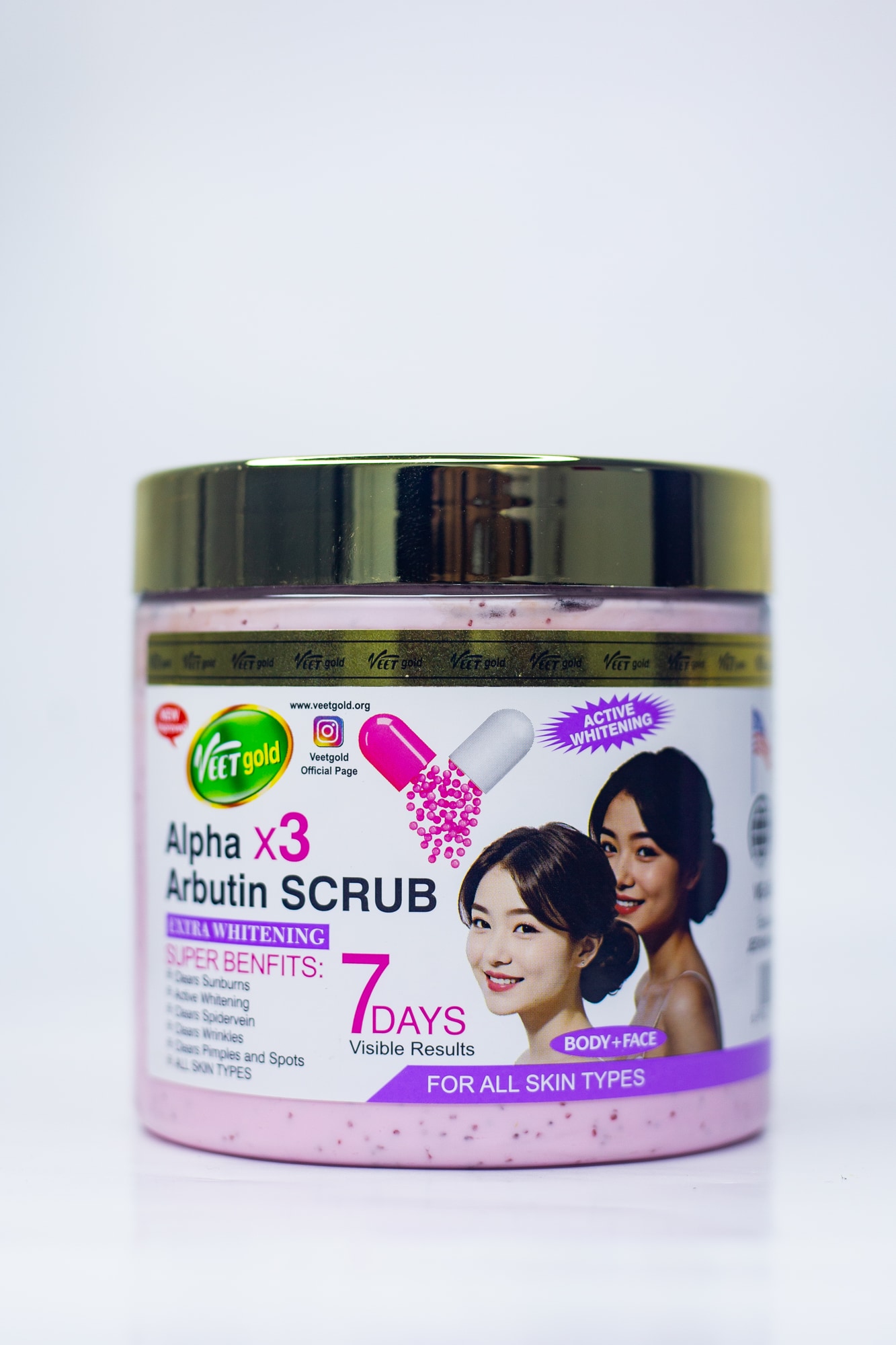 Veetgold Official Page Arbutin Scrub