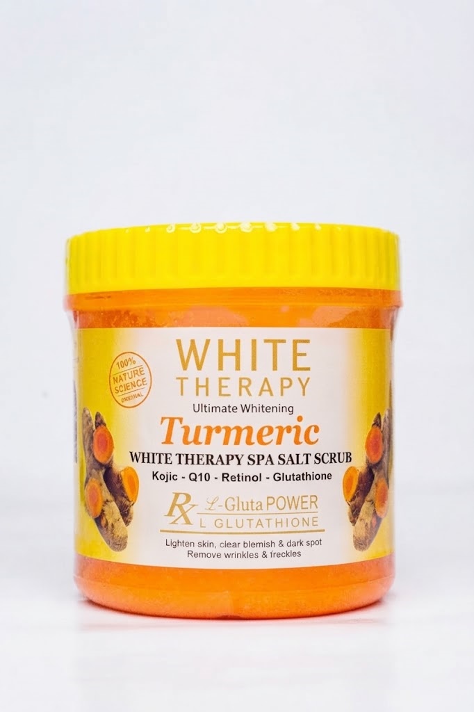 White Therapy Ultimate Whitening Turmeric Spa Salt Scrub (Kojic - Q10 - Retinol - Glutathione) 250ml